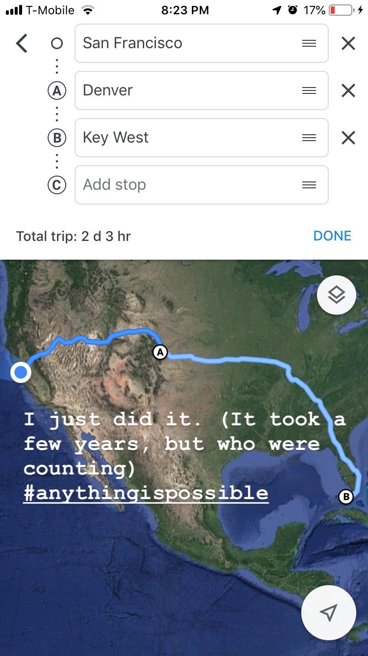 I just did it. (It took a few years, but who were counting) — foto de Juan Peláez